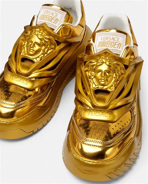 replica gold versace shoes|versace shoes clearance.